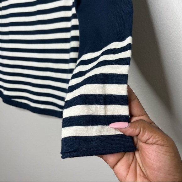 Duluth Women Turtleneck Sweatshirt XS S'no Sweat Sweater‎ Cool Max Blue White - Picture 2 of 9